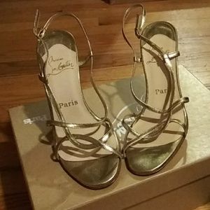 Christian Louboutin Gold Sandle